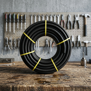 Tuyau en PVC ondulé de 25 m, 16 mm (Tupersa 070500016) - Emballage en rouleau de couleur noire - Product Image 2