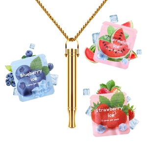 Rauchentwöhnung Gesundheitspflege Kräuter-Mundstreifen Rauchfreier Aromatisierter Streifen Pastell-Tascheninhalator Ätherisches Öl Aroma Anti-Rauch - Product Image 1