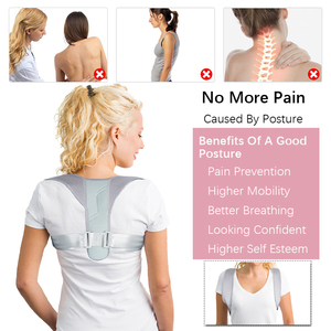 Corrector de postura ajustable de neopreno para hombres y mujeres, cinturón de soporte para sentarse - Product Image 2