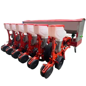 Tractor de sembradora neumática de maíz hecho en China, tractor de 4 5 6 filas, máquina sembradora de maíz con succión de aire