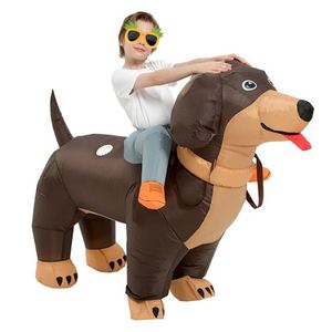 Disfraz Inflable de Perro Salchicha para Niños y Niñas, Traje Inflable de Perro para Halloween - Product Image 4