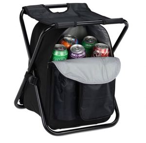 Sac à dos pliable 3-en-1 isotherme en tissu Oxford avec logo personnalisé, idéal pour le camping, les pique-niques et comme chaise glacière – Vente en gros - Product Image 1