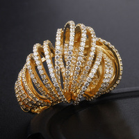 Véritable argent 925 Bijoux Arabie Saoudite Argent Hommes Anneaux 5a Cubic Zirconia 18k Gold Twist Cross Homme Femme Platine Anneau avec Zircon
