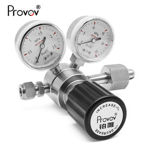 実験室用高精度ガス圧力調整器316L 0.1MPaシングルアウトレットゲージ1L/min流量計 - Product Image 5
