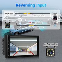 Radio Android 7 ''Écran tactile Voiture Stéréo Double Din Avec Bluetooth GPS Navigation Téléphone Miroir Lien FM Radio Caméra de recul