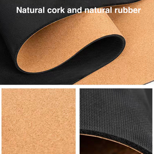 Tapis de yoga en liège et caoutchouc double couche gravé au laser sur mesure, écologique, non toxique, antidérapant, pour Pilates et Hot Yoga, vente en gros d'usine, OEM ODM - Product Image 4
