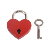 Petit cadenas en métal en forme de cœur, mini-verrou avec clé pour boîte à bijoux, boîte de rangement, journal intime