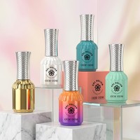 Vernis à ongles professionnel en gel 14 ml, fournitures pour salon, échantillons gratuits, design unique, vernis à ongles en gel, flacons en verre, OEM, étiquette privée