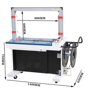 Máquina <span class=keywords><strong>Flejadora</strong></span> Automática para Empaque de Cajas de Cartón, <span class=keywords><strong>Flejadora</strong></span> Eléctrica de Mesa Alta con Banda de PP de 5 mm - Product Image 3