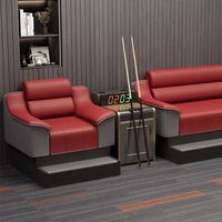 Ensemble de canapé et de chaises de billard haut de gamme et minimaliste avec combinaison salon de tennis de table en cuir PU