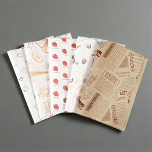 Papier sulfurisé double face enduit de cire, qualité alimentaire, sur mesure, pour emballage de burgers, avec logo personnalisé, idéal pour le pain - Product Image 5