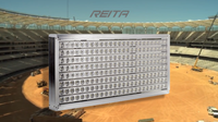 Reflector LED Negro de 2000W, 90-295VAC, IP66, Resistente al Agua, Certificado ETL, Carcasa de Aluminio, para Estadios Deportivos, Jardines, Almacenes