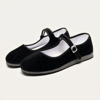Chaussures de danse folklorique noires à talons en toile, modèle BW26, fourniture d'usine, pour examen professionnel Jiaozhou Yangge et danse carrée