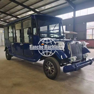 Autobús Eléctrico Vintage Mini de 8 Plazas, Estilo Retro Clásico, con Motor de Gasolina, de Lujo, para Turismo, con Toldo - Product Image 1