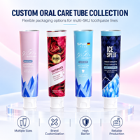 Tube de dentifrice blanchissant au charbon avec bouchon à vis aluminium-plastique noir, emballage spécial anti-pollution