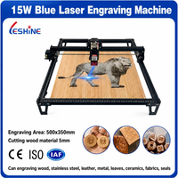 Mesin Pengukir Laser Dioda 10W CNC Router Otomatis Desktop untuk Kayu Kulit Penanda Gantry Baru