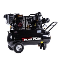 Compresseurs d'air portables de 6,5 CV, 70 L, 18,5 gallons, alimentés par un moteur à essence Loncin