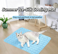 Tapis rafraîchissant pour animaux de compagnie, coussin de couchage réversible quatre saisons, coussin universel pour animaux de compagnie pour chiens et chats