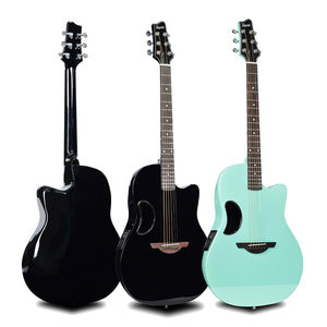 OEM sólido semi eléctrico acústico de fibra de carbono guitarra acústica ovación - Product Image 1