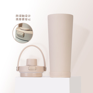 2026 Luxury 830ml Magnetic Handle Water Bottle Wholesale Custom Logo Stainless Steel Vacuum Insulated Dual Drink Straw Flask - Product Image 6