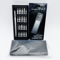 Juego de Destornilladores Magnéticos de Precisión 24 en 1, Kit de Destornilladores Portátiles Mini para Reparación de Teléfonos y Electrónicos, Herramientas Manuales