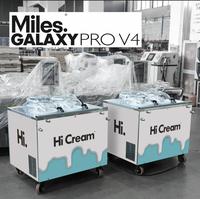 Machine à glaces en acier inoxydable avec agitation continu pour lait et noix, certifiée Energy Star, sur pied