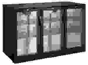 Enfriador de Bebidas con Puertas de Vidrio Templado, Descongelación Automática, Estantes Ajustables, Refrigerador de Cerveza Bajo Mostrador, 3 Puertas - Product Image 2