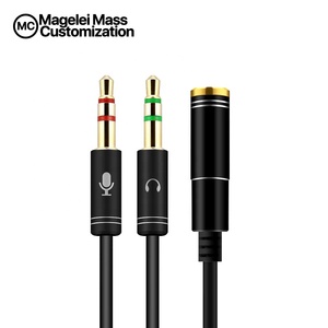 Cavo <span class=keywords><strong>Audio</strong></span> Premium 20CM DC3.5mm da femmina a doppio cavo adattatore maschio da 1 a 2 cavi <span class=keywords><strong>Audio</strong></span> <span class=keywords><strong>Jack</strong></span> <span class=keywords><strong>Audio</strong></span> da 35mm - Product Image 5