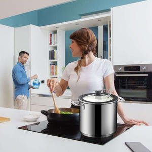 Coperchio universale in vetro temperato con bordo in silicone e manopola per pentole di 3 misure diametro 22/24/26 - Product Image 5