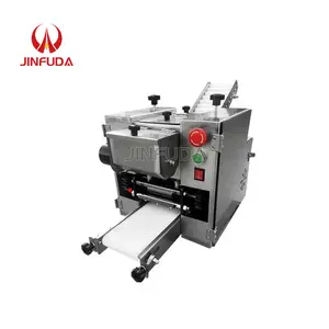 High Efficiency Grain Product Dough Making Pressing Machinery Square Wonton Momo Skin Maker Round Dumpling Wrapper Machine