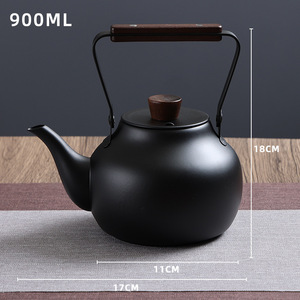 304 Stainless Steel Retro Teapot With Lid Heat Resistant <b>Camping</b> Outdoor Use - Product Image 4