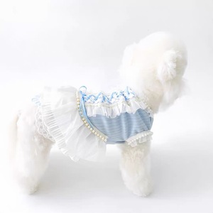 Blue Ballet Style Dress For Small Dogs <b>Princess</b> Cut Spring Skirt Decorative Pet <b>Clothes</b> - Product Image 1
