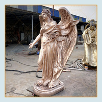 Statue décorative taille de vie en Bronze, Statue en céramique, vente en gros, Sculpture d'ailes d'ange
