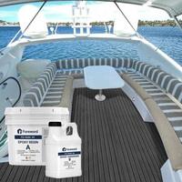 Résine époxy pour bateaux, revêtement de pont imperméable, réparation de bateaux, rénovation de planchers en bois, résine époxy 2:1, résistance aux UV