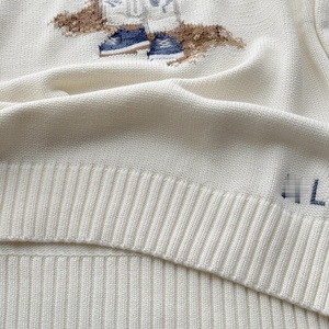 เสื้อสเวตเตอร์คอกลม RL/Sweep Size 25 Years Bear รุ่นใหม่ประจำฤดูใบไม้ร่วง/ฤดูหนาว ผ้าฝ้าย 100% ปักลายการ์ตูนอย่างดีสำหรับผู้ชายและผู้หญิง - Product Image 5