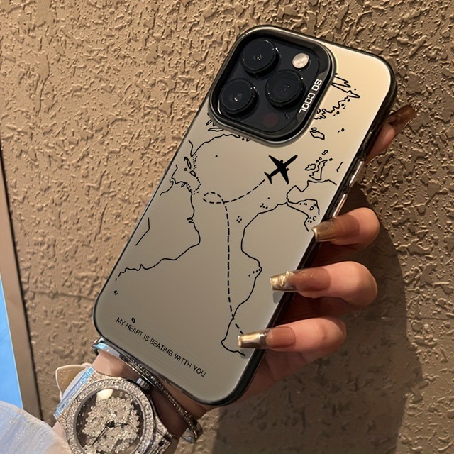Wholesale Luxury for iPhone 15 Pro Max Case Shockproof and Dustproof Design with Phone Grip Laser Special Craft