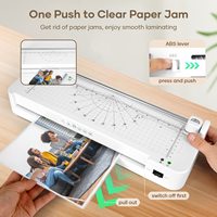 FN337 Machine à plastifier A3 à chaud et à froid, plastifieuse de documents de bureau et scolaire A3 avec coupe-papier intégré