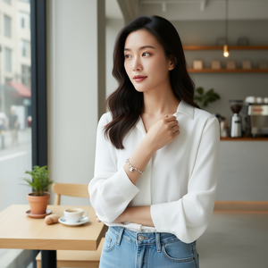 Bracciale in Acciaio Inossidabile con Nodo a Sette Stelle e Delfino in Argento - Product Image 3