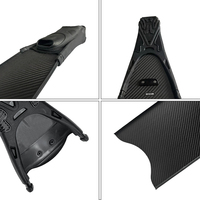 Apnée en silicone puissance en fibre de verre ailettes en fibre de carbone planche de surf en carbone aileron unique