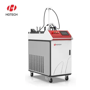 HGTECH机械光纤激光焊接机用于2.5毫米铝和3毫米不锈钢焊接