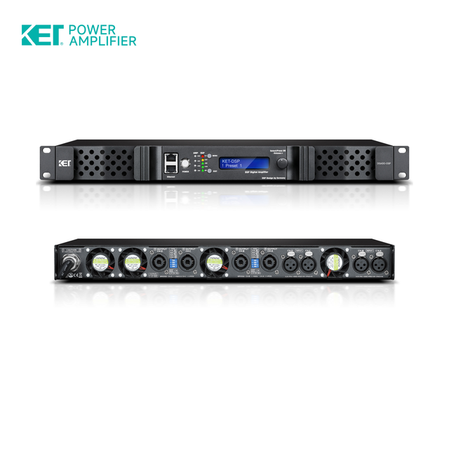 KET 4*3000W DSP High Quality Digital Power Amplifier