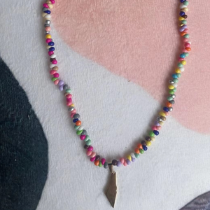 สร้อยคอจี้รูปแผนที่ปาเลสไตน์ประดับลูกปัดหลากสี Qifei พร้อมข้อความ Free Palestine พร้อมส่ง ของขวัญเครื่องประดับสำหรับผู้หญิง - Product Image 5