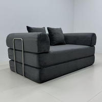 Multifunktionales Dreisitzer-Schlafsofa mit Liegefunktion Hochdichte Schaumstofffüllung für Wohnzimmer & Schlafzimmer