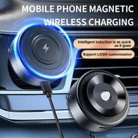 2025 chargeur de voiture rapide sans fil magnétique LOGO OEM pour double Station de chargeur inductif de téléphone portable 15W
