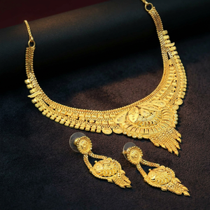 Colliers en gros plaqués or 14K 18K 24K, design floral, bijoux en laiton rempli d'or, ensemble de colliers courts - Product Image 2