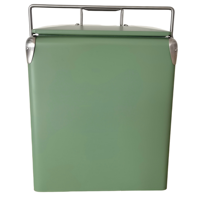 Glacière en métal de nouvelle conception 7L/13L/17L/28L, boîte de refroidissement pour le jardin
