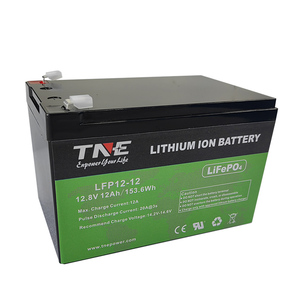 <span class=keywords><strong>Batterie</strong></span> LiFePo4 à semi-conducteurs rechargeable TNE LFP12-12 12V 7Ah/12Ah pour UPS, éclairage d'urgence, pulvérisateur électrique, voiture électrique pour enfants - Product Image 1
