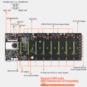 Nova Tendência 8 GPU Motherboard Alimentado por Celeron 847/1037U Servidor D37 - Product Image 6