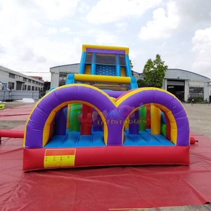 <b>Inflatable</b> obstacle course commercial aire de jeux gonflable bounce <b>house</b> with slide kids jumping bouncy castle combo - Product Image 3