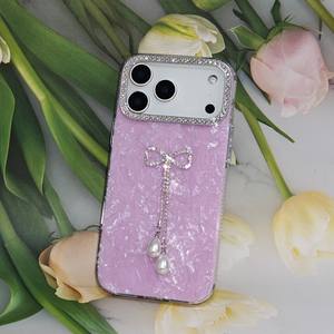 Custodia Antiurto per iPhone X 11 12 13 14 15 16 17 Pro Max, Cover per <span class=keywords><strong>Telefono</strong></span> con Fiocco e Nappa per Samsung S25 Edge Redmi 14C - Product Image 4